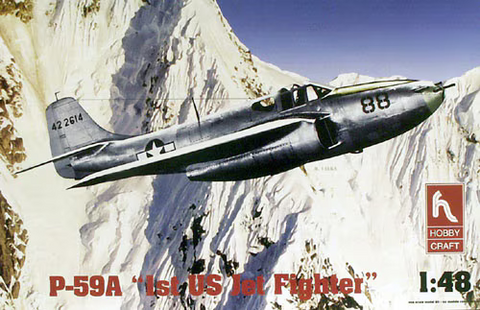 Hobby Craft 1/48 scale P-59A 1st US Jet Fighter aircraft kit - HC1439