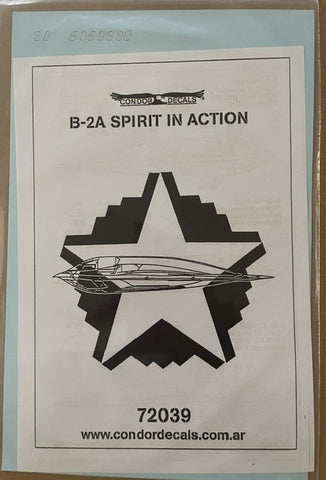 Condor Decals 1/72 scale B-2A Spirit In Action & add-on - 72039