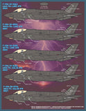 Furball 1/48 decals F-35 Anthology Part VIII Decals for the Tamiya - 48-102