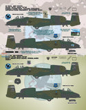 Bullseye 1/48 Decals 48054 A-10A Thunderbolt II Big Ass Warthog Sheet for GWH