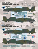 Bullseye 1/48 Decals 48054 A-10A Thunderbolt II Big Ass Warthog Sheet for GWH
