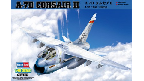 HobbyBoss 1:48 Scale A-7D Corsair II aircraft kit 80344 - Factory sealed
