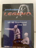 Legend 1/35 scale resin figures - US M8 Greyhound Crew Set - LF0114