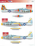 Cutting Edge 1:48 scale SF-84 Thunderjet decal sheet - CED48106
