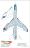 Cutting Edge 1:48 scale F-8 Crusader, Part 2 decal sheet - CED48211