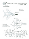 SuperScale 1:48 Decals MiG 29 Fulcrums Iran Iraq Yugoslavia E. Germany- 48-403