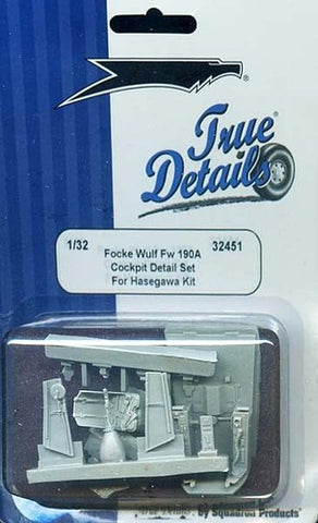 True Details 1/32 scale FW-190A Resin Cockpit Detail Set for Hasegawa - 32451