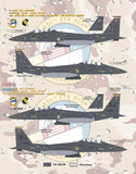 Bullseye 1/48 scale Decals 48053 - F-15E Desert Storm Strike Eagles for Revell