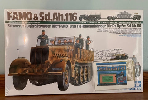 Tamiya 1:35 FAMO & Sd.Ah.116 with Eduard detail set #35246
