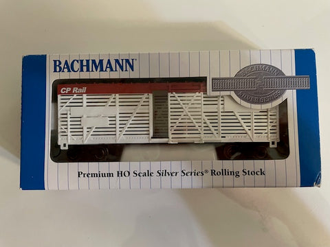 Bachmann 18527 HO Scale 40' Stock Car - C.P. Rail - Old Stock