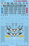 Caracal Models 1/48 decals CD48056 - F-16 CAS Vipers