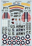 Aeromaster 1/48 decal sheet USAAC 1938-1941 (P-35, P-35A P-36A, P-40B) - 48-055