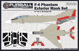 Furball 1/48 scale F-4 Phantom Exterior Vinyl Mask Set for Tamiya - FMS-026