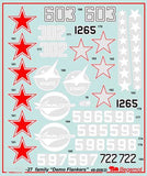 Begemot 1/48 decals for Su-27 Flanker family "Demo-Flankers" - 48-008