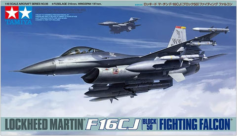 Tamiya 1/48 scale F-16CJ BLK 50 Fighting Flcon aircraft kit 61098