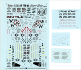 TwoBobs 1/48 scale decals F/A-18F Super Bugs, VFA-41 Black Aces - 48-041