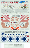 IsraDecal 1/72 scale IAF F-16C/D Block 30 & 40 decals