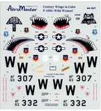 Aeromaster 1/48 scale F-105G Wild Weasel Century Wings in Color decals - 48-507