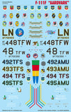Caracal Models 1/48 decals CD48234 - F-111F Aardvark for Academy or HB