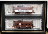 Micro Trains 10000370 N scale Atchison, Topeka & Santa Fe Safety Caboose 2-pk