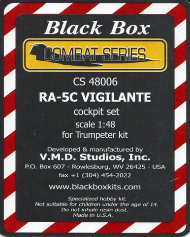 Black Box 1/48 resin RA-5C Vigilante Cockpit set for Trumpeter - CS48006