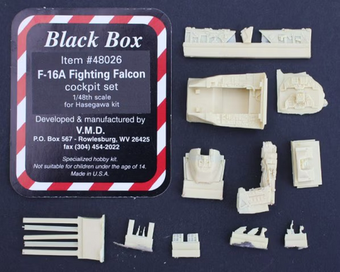 Black Box 1/48 resin F-16A Fighting Falcon Cockpit set for Hasegawa - 48026