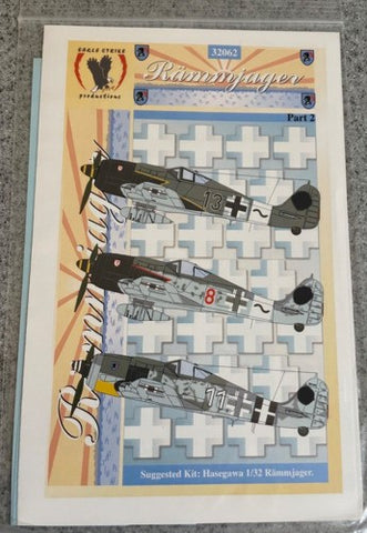 Eagle Strike Decals 1:32 #32062 Fw-190 A-8 Rammjager for Hasegawa or Revell