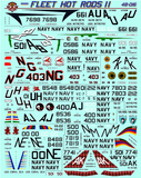 Bullseye Model Aviation 1/48 Decals A-4C Skyhawk 'Fleet Hot Rods II for Hasegawa - 48016