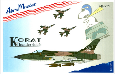 Aeromaster 1/48 scale Korat Thunderchiefs decals - 48-379