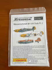 Xtradecal 1:32 #X32067 Bf 109 Pt 2 for Eduard, Dragon, Hasegawa, etc Xtradecal 1:32 #X32067 Bf 109 Pt 2 for Eduard, Dragon, Hasegawa, etc