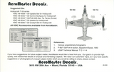 Aeromaster 1/48 decal sheet T-33's Over Korea, Part I - 48-266