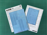 Begemot 1/72 scale decals for Tupolev TU-160 Blackjack stencils - 72-023