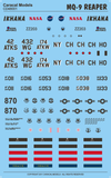 Caracal 1/48 scale decals MQ-9 Reaper - CD48001