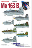 Cutting Edge 1:48 scale Me 163 B decal sheet - CED48259