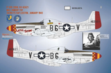 Bullseye 1/48 Decals 48045 - P-51D Mustang Yoxford Boys #9 for Eduard kit