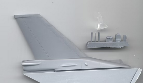Cutting Edge 1/48 scale resin F-16C Fin & Rudder - CEC 48483