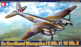 Tamiya 1/48 Scale DeHavilland Mosquito FB Mk..VI/NF Mk.II kit No. 61062