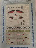 Microscale 1/48 scale 6 decal lot F-4, F-111, F-15, A-7D, etc