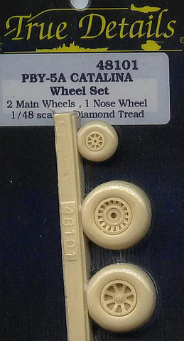 True Details 1/48 scale PBY-5A Catalina Resin Wheel Set - 48101
