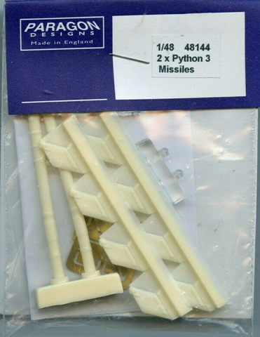 Paragon 1/48 scale resin 2 x Phyton 3 Missiles - 48144