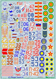 Begemot 1/48 decals for Su-27 Flanker family part 2 - 48-005