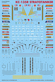 Caracal 1/144 decal CD144001 KC-135R Stratotanker for Roden or Minicraft kits