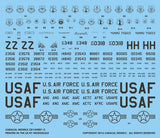 Caracal 1/144 decal CD144001 KC-135R Stratotanker for Roden or Minicraft kits