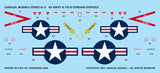 Caracal 1/48 decal CD48216 - A-7A/B Corsair II for HobbyBoss