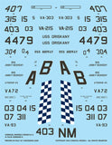Caracal 1/48 decal CD48216 - A-7A/B Corsair II for HobbyBoss