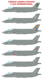 Caracal 1/48 decal CD48225 - F-35A International