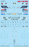 Caracal 1/72 decal CD72150 - US Air Force F-16D Viper