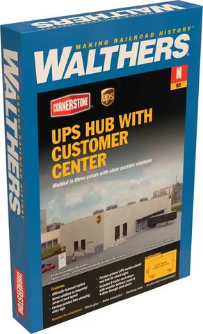 Walthers 933-3863 N scale UPS Store (R) with customer center plastic kit