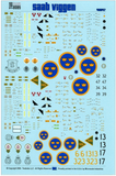 TwoBobs 1/48 scale decals AJ-37 / JA-37 Saab Viggen - 48-047