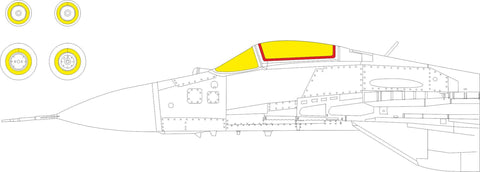 Eduard 1/72 scale MiG-29 9-19 SMT paint mask for GWH - CX657